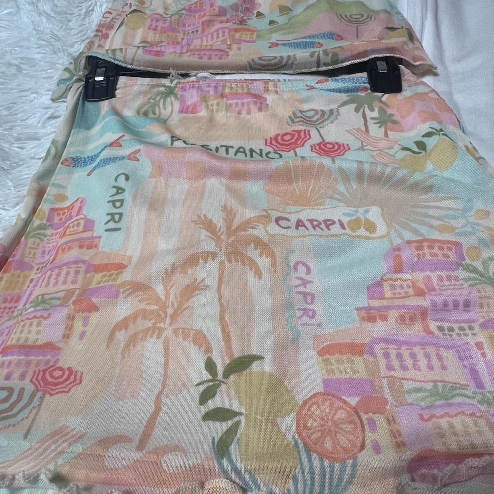 Colorful Patterned Dress with Tropical Print mesh - Picture 5 of 6